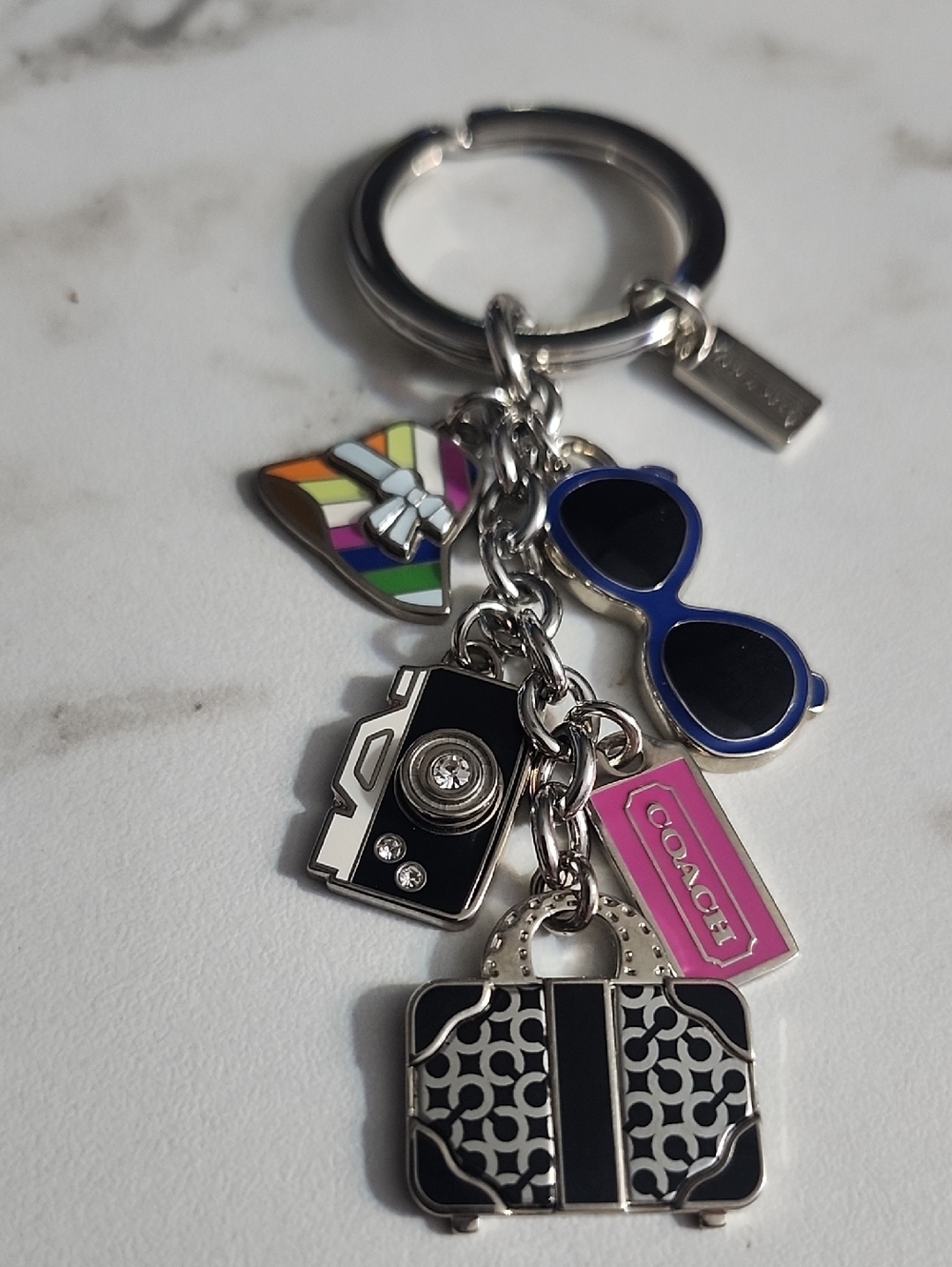 Coach Hamptons Weekend multi-charm keychain and bag charm - Picture 4 of 4